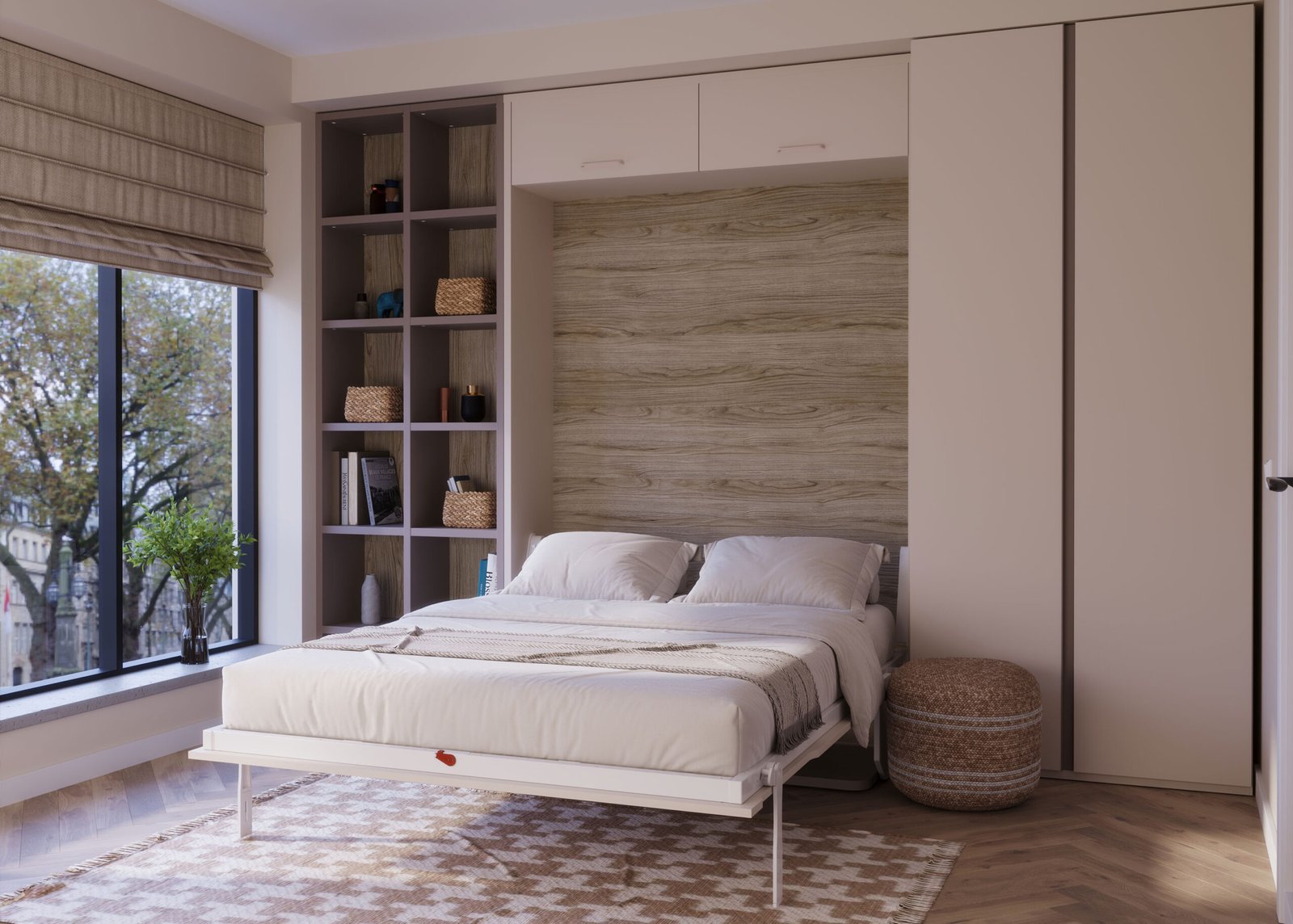 10096-dormitorio-con-cama-abatible-vertical-de-matrimonio-y-escritorio