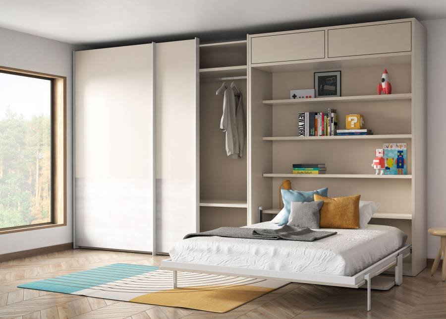 8393-cama-abatible-vertical-doble-con-estantes-interiores