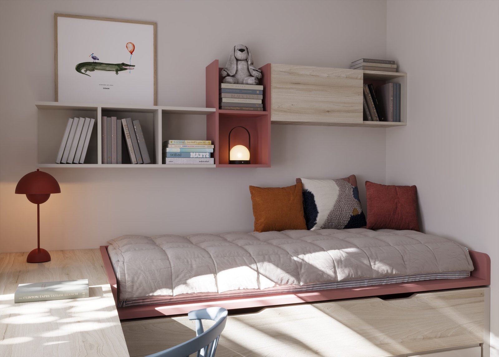 9915-dormitorio-juvenil-con-cama-nido-y-cajonera