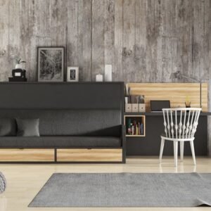 Cama abatible horizontal con sofá VERSATILE